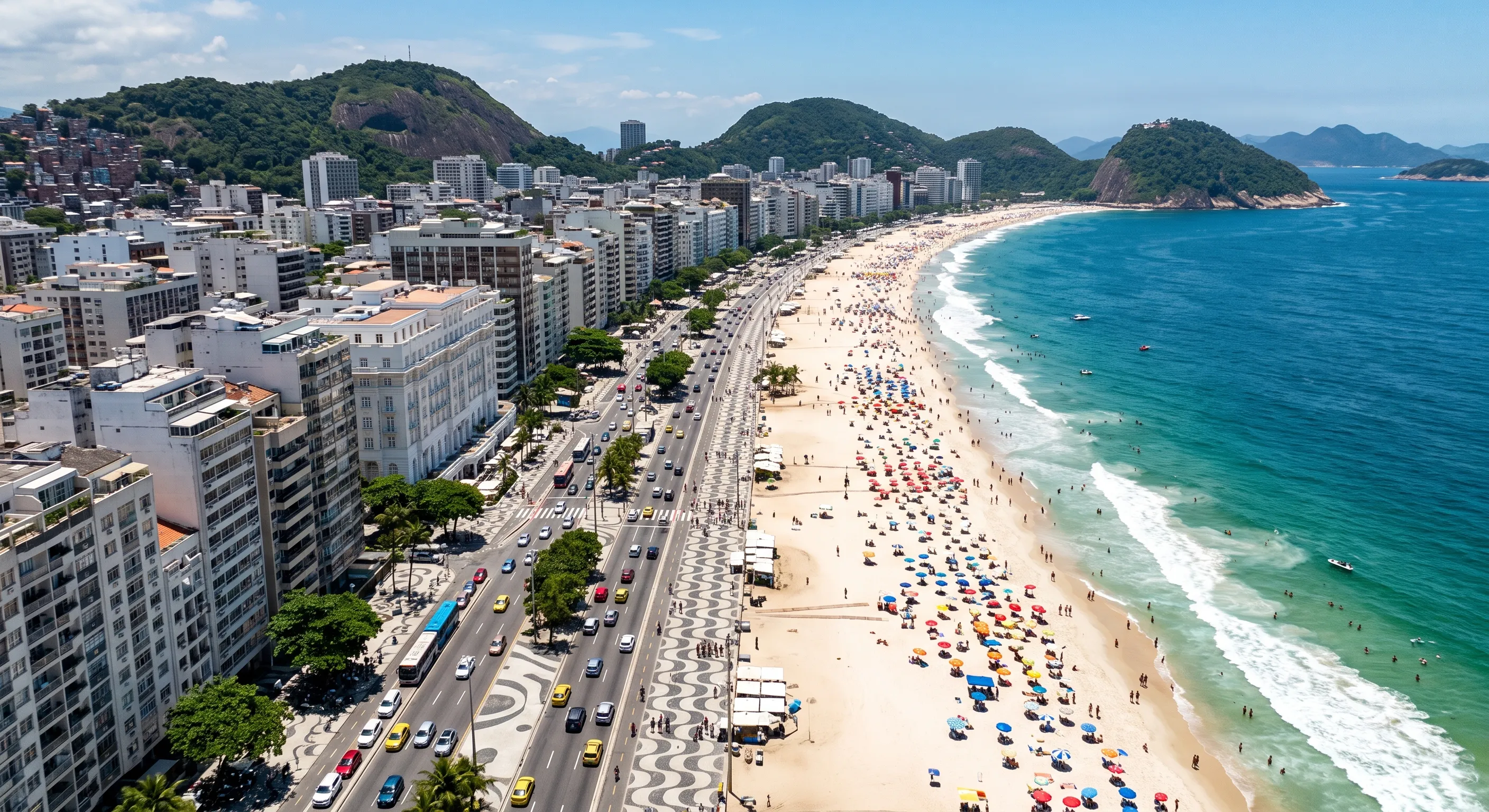 Praia de Copacabana visto do helicóptero — Fly Up